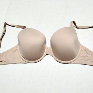 34D PINK Victoria’s Secret Wear Everywhere T-shirt Lightly Lined Beige Bra